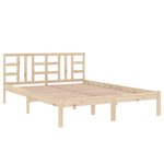 vidaXL Cadre de lit sans matelas 120x190 cm bois massif