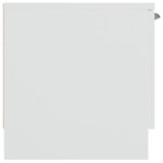vidaXL Meuble TV Blanc 102x35x36 5 cm Bois d'ingénierie