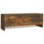 vidaXL Garde-robe Chêne fumé 100x32 5x35 cm Bois d'ingénierie