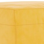 vidaXL Repose-pied Jaune 70x55x41 cm Velours