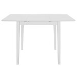 vidaXL Mobilier de salle à manger 3 Pièces MDF Blanc