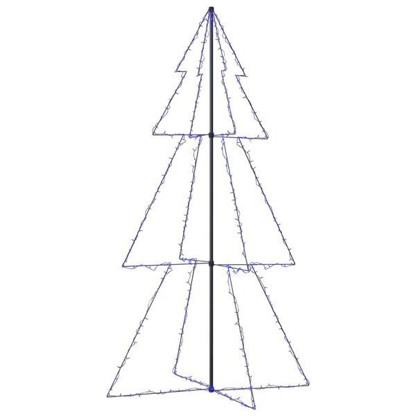 vidaXL Arbre de Noël cône 300 LED d'intérieur/d'extérieur 120x220 cm