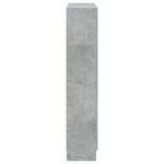 vidaXL Bibliothèque Gris béton 82 5x30 5x150 cm Bois d’ingénierie