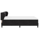 Lit à ressorts vidaXL avec matelas Noir 140x190 cm Velours