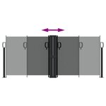 vidaXL Auvent latéral rétractable anthracite 100x600 cm