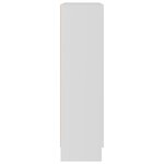 vidaXL Armoire à vitrine Blanc 82 5x30 5x115 cm Bois d'ingénierie