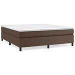 vidaXL Cadre de lit sans matelas marron 160x200 cm similicuir