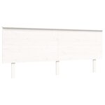 vidaXL Cadre de lit sans matelas blanc 200x200 cm bois massif