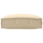 vidaXL Coussin de palette pour siège Beige 50x50x12 cm Tissu Oxford