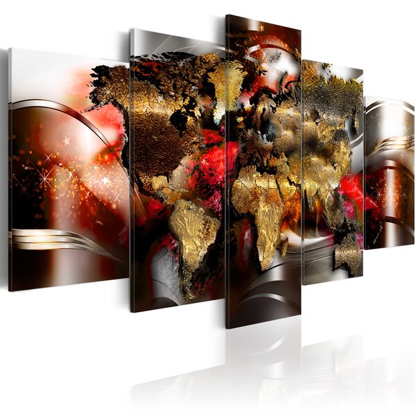 Tableau - ruby ribbon l x h en cm 200x100