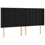 vidaXL Sommier à lattes de lit et matelas Noir 160x200 cm Velours