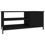 vidaXL Meuble TV noir 100x40x45 cm bois d'ingénierie