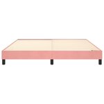 VidaXL Cadre de lit sans matelas rose 180x200 cm velours