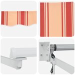 vidaXL Auvent Rétractable Automatique Jaune et Orange 300x250 cm