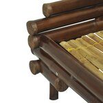 vidaXL Cadre de lit sans matelas marron foncé bambou 140x200 cm