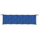 vidaXL Coussins de banc jardin lot de 2 bleu 180x50x7 cm tissu Oxford