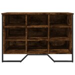 vidaXL Armoire à chaussures chêne fumé 90x38x61 5 cm bois d'ingénierie