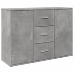 vidaXL Buffet gris béton 90 5x29 5x65 cm bois d'ingénierie