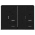 vidaXL Buffets 2 Pièces Chêne Noir 60x31x84 cm Bois d'Ingénierie