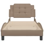 vidaXL Cadre de lit sans matelas cappuccino 90x200 cm similicuir