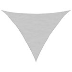 vidaXL Voile d'ombrage gris clair 3x3x4 24 m 100  polyester oxford