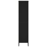 vidaXL Bibliothèque noir 80x31x137 5 cm bois d'ingénierie