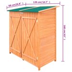 vidaXL Abri de jardin de stockage d'outils de jardin Bois Grand