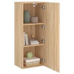 vidaXL Meuble TV mural chêne sonoma 40 5x30x102 cm bois d'ingénierie