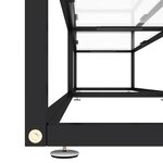 vidaXL Meuble TV transparent 220x40x40 5 cm verre trempé