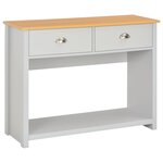 vidaXL Table console Gris 97 x 35 x 76 cm