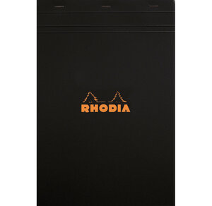 Bloc BLACK N°18 21x29,7cm 80F agrafées 80g UNI RHODIA