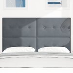Têtière LED vidaXL Gris foncé 72 cm en Velours