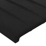 vidaXL Tête de lit à LED Noir 183x16x78/88 cm Velours
