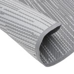 vidaXL Tapis d'extérieur gris Ø200 cm PP