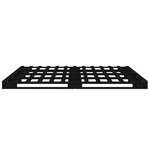 vidaXL Lit de palette noir 120x200 cm bois de pin massif