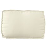 vidaXL Ensemble de coussins de palette 3 pièces Crème en tissu Oxford