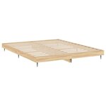 vidaXL Cadre de lit sans matelas chêne sonoma 140x200 cm