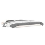 vidaXL Cadre de lit sans matelas blanc 200x200 cm bois massif de pin