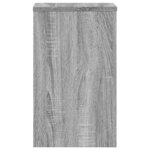 vidaXL Supports pour plantes 2 Pièces gris sonoma bois d'ingénierie