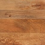 vidaXL Table de chevet marron et noir bois de manguier solide