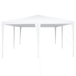 vidaXL Tente de Fête Blanche 4x4 m PE