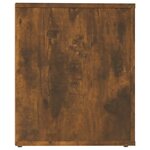vidaXL Table de chevet Chêne fumé 50x39x47 cm