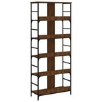 vidaXL Bibliothèque chêne marron 78 5x33x188 5 cm bois d'ingénierie