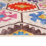 vidaXL Tapis lavable multicolore 190x300 cm antidérapant