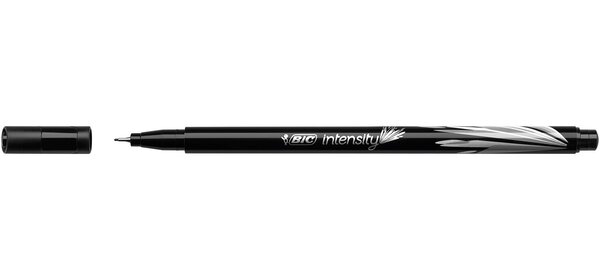 Stylo Feutre Fineliner Intensity Pte Baguée métal Fine 0,4mm Noir BIC