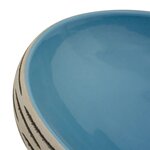 vidaXL Vasque à poser multicolore ovale 59x40x15 cm céramique