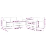 vidaXL Ensemble de canapés 2 Pièces avec coussins Rouge bordeaux Tissu