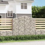 vidaXL Paniers à gabions arqués 8 Pièces 200x30x180/200 cm Fer galvanisé
