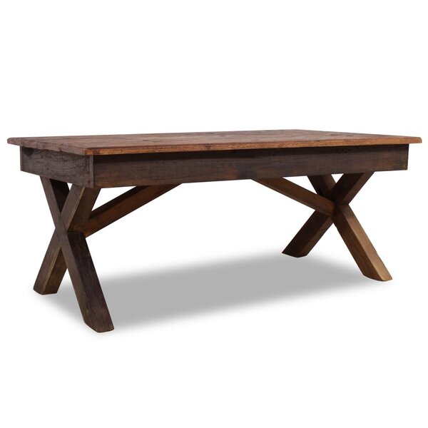 vidaXL Table basse Bois de récupération massif 110x60x45 cm