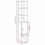 vidaXL Armoire de salle de bain sonoma gris bois d'ingénierie
